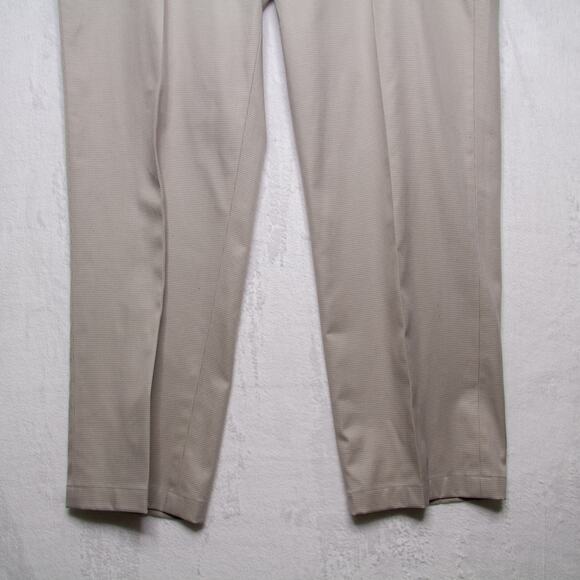 Brooks Brothers Clark Lightweight Advance Cotton Chino Houndstooth Beige 40x29.5 - Picture 3 of 10